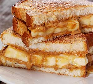 Banana PB & Honey Sandwich Recipe