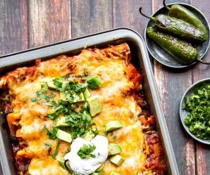 Chicken Enchiladas with Roasted Jalapenos