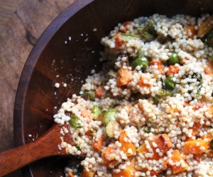 Roasted Vegetable Harvest Salad with Sesame Chili Sauce