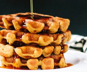 Whole Grain Pumpkin Spice Waffles Recipe