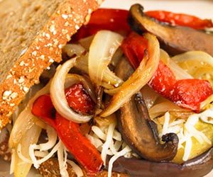 Pan Grilled Veggie and Cheese Sandwiches Recipe