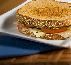 Pesto Grilled Cheese sandwich recipe