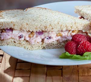 Raspberry Walnut Chicken Salad