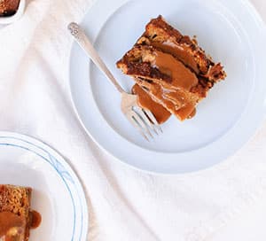 Banana Baked French Toast with Peanut Butter Drizzle Recipe