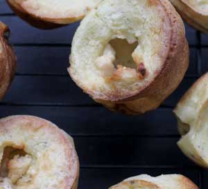 Goat Cheese, Black Pepper, and Honey Popovers Recipe