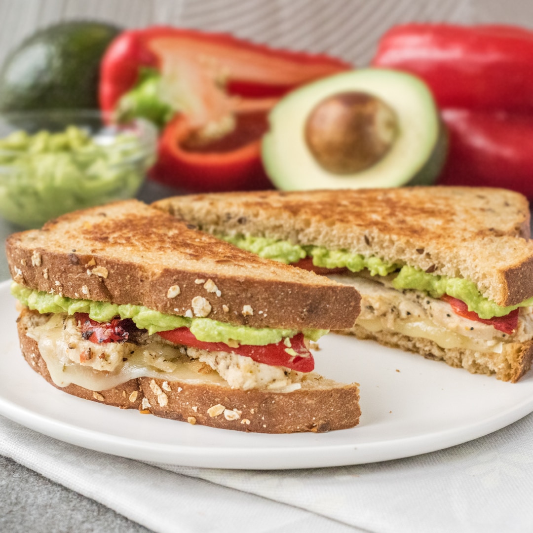 Chicken Avocado Grilled Cheese