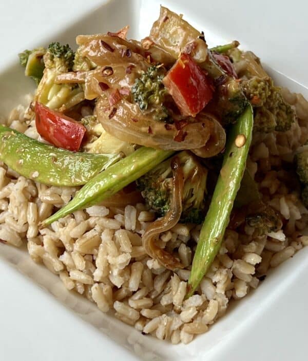 Asian Vegetables Rice Bowl