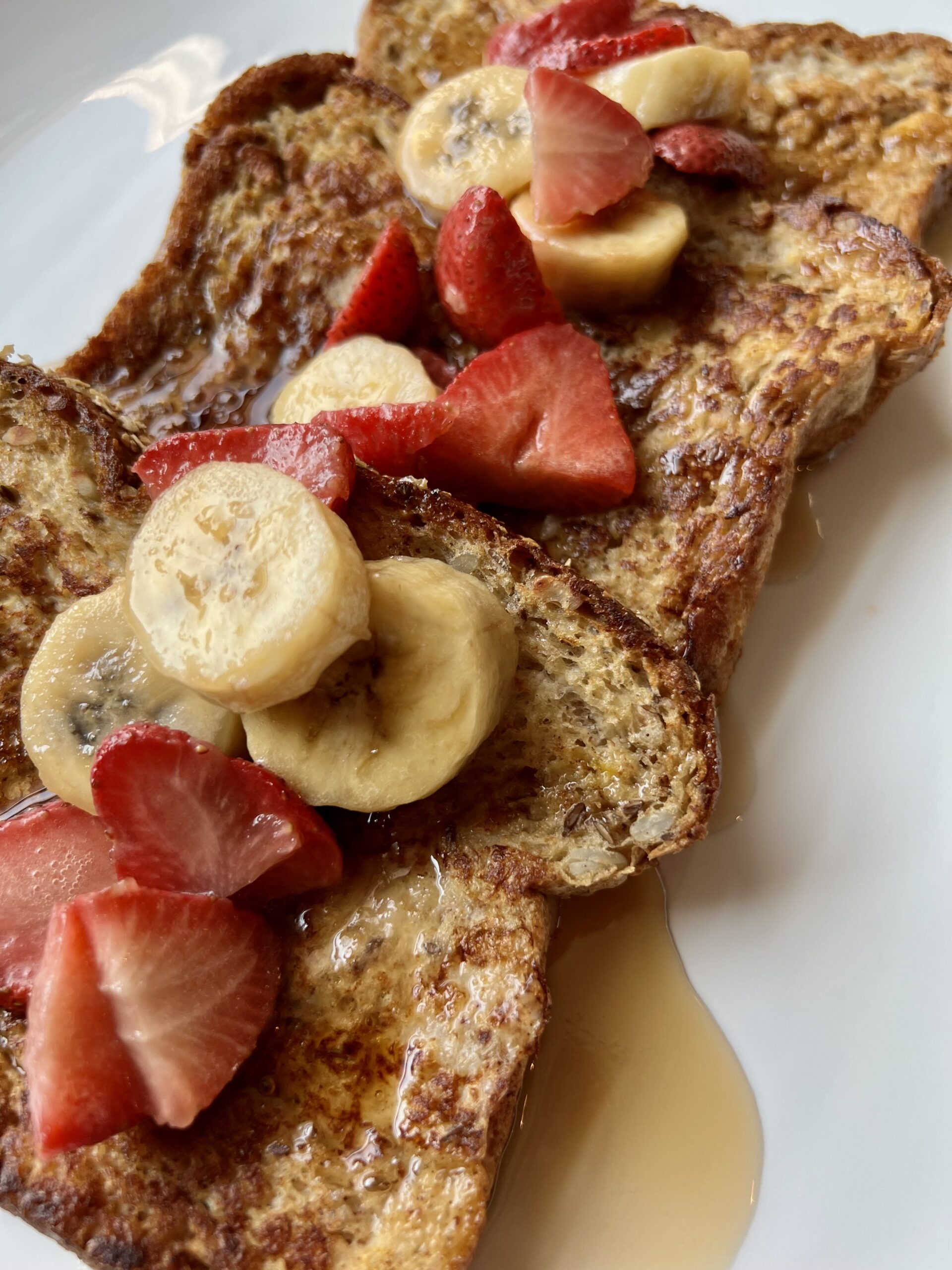 Grilled Cinnamon French Toast with Granola Crunch