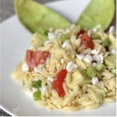 Orzo Salad with Feta Cheese Avocado