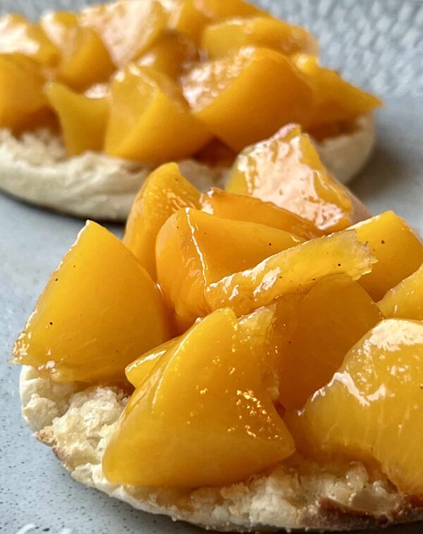 Peach Cobbler English Muffins