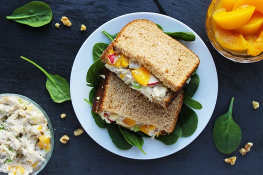 Peach Chicken Salad Sandwich