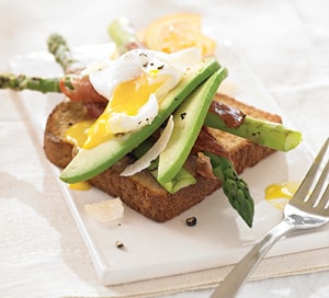 Spring Asparagus, Ham and Egg Toasts