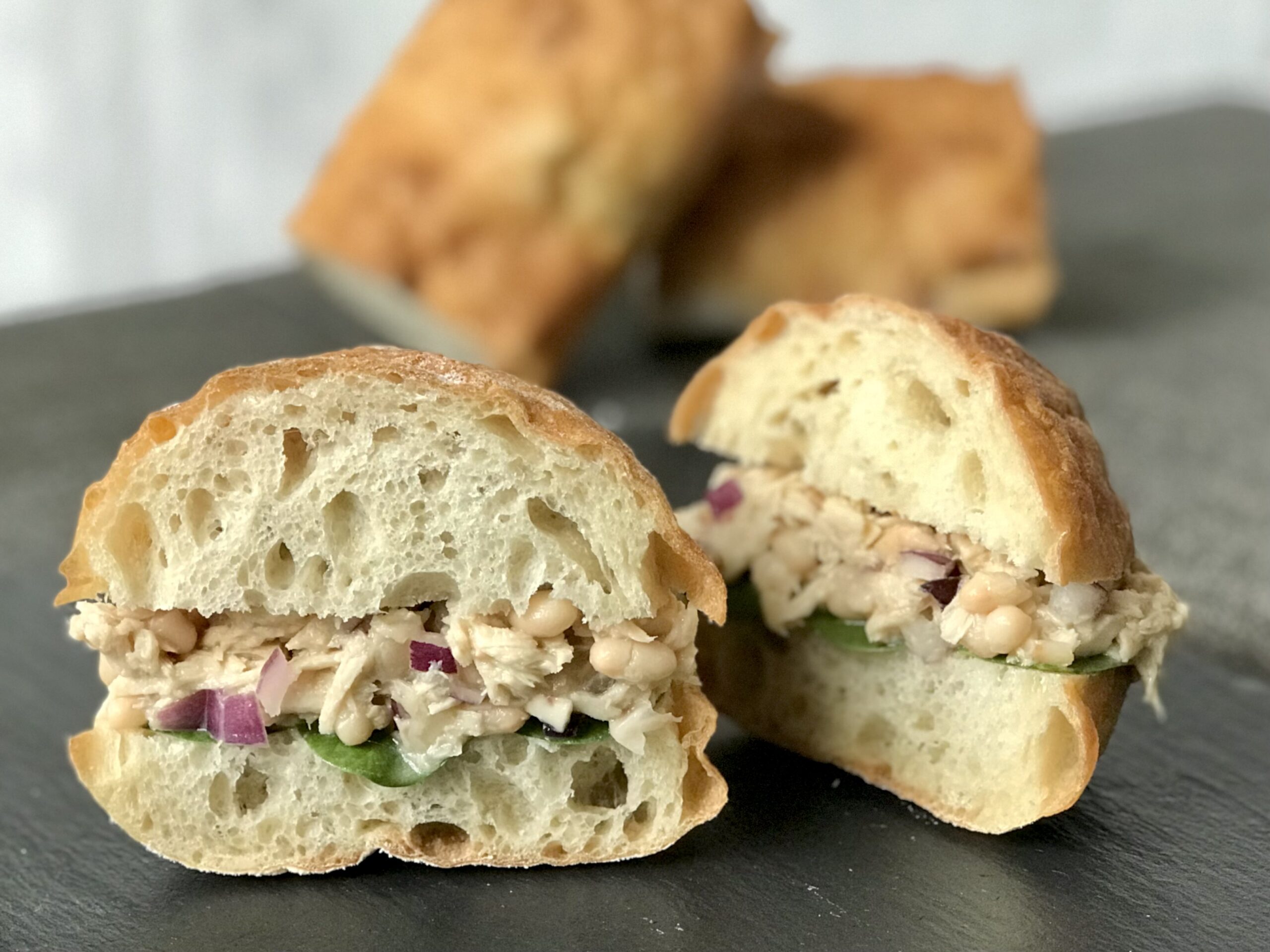 Tuscan White Bean and Tuna Sandwiches