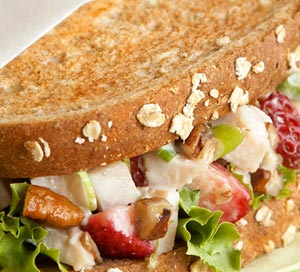 Balsamic Berry and Turkey Salad Sandwiches