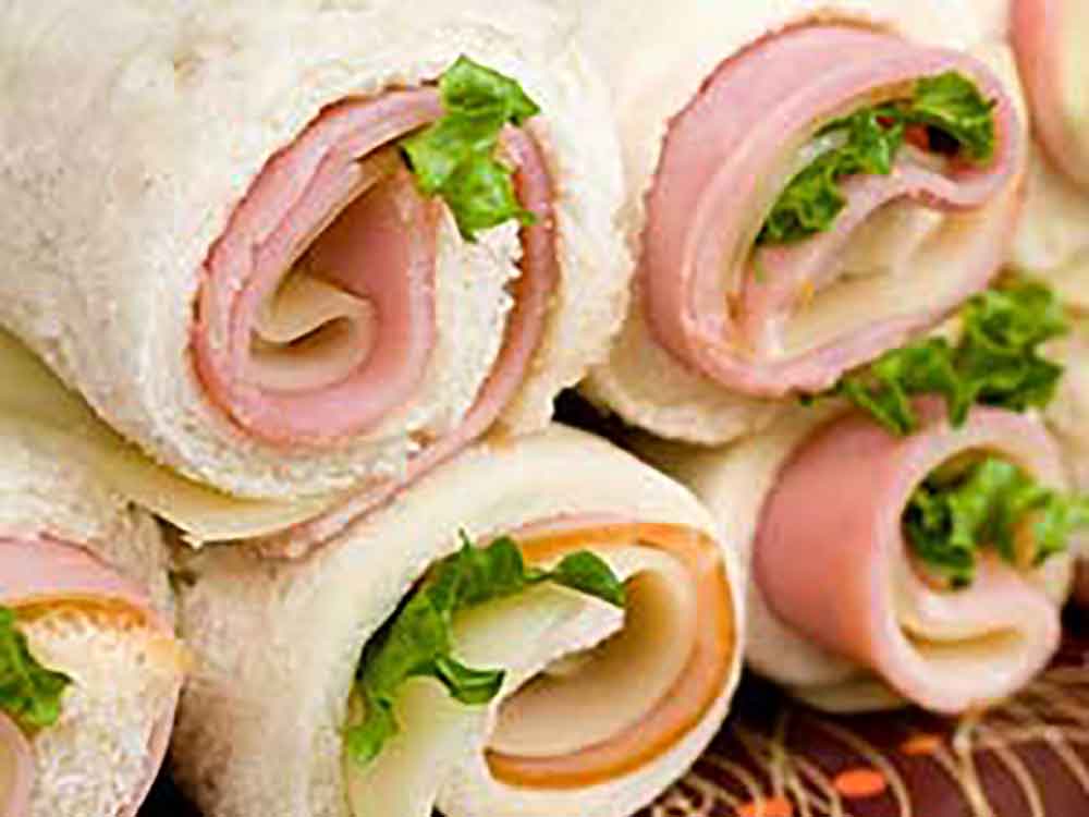 Honey Ham & Swiss Wraps