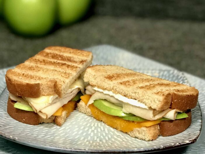 Apple, Cheddar Cheese, and Dijon sandwich